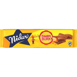 Nidar milk chocolate smørbukk 155 gram (Melkesjokolade m/smørbukk) Norwegian Foodstore