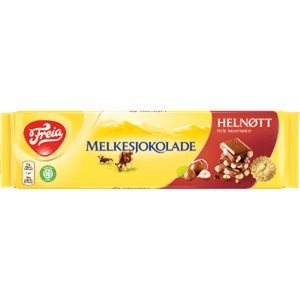 Freia milk chocolate hazelnuts 200 gram (Melkesjokolade Helnøtt) Norwegian Foodstore