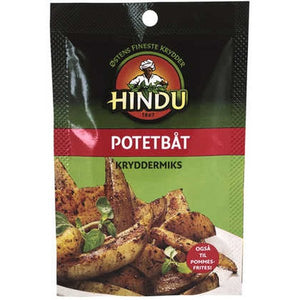 Hindu Spice mix for Potato wedges (kryddermix for potetbåter) 10 grams Norwegian Foodstore