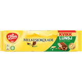 Freia milk chocolate with Kvikk lunch 200 gram (Melkesjokolade Kvikk Lunsj) Norwegian Foodstore