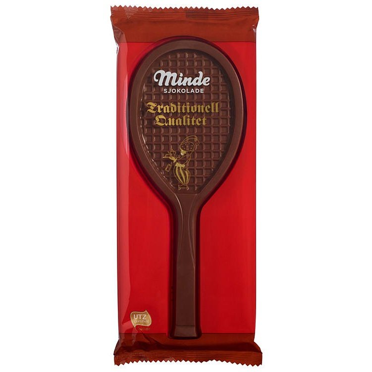 Tennis milk chocolate 120g (Tennis raket lys sjokolade) Norwegian Foodstore
